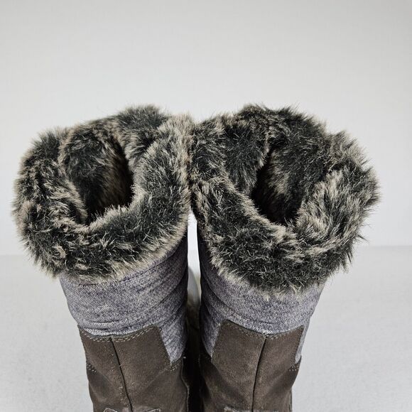 The North Face Women's Nuptse Purna Boot Size 7 Waterproof Faux Fur Winter Suede - Picture 8 of 16